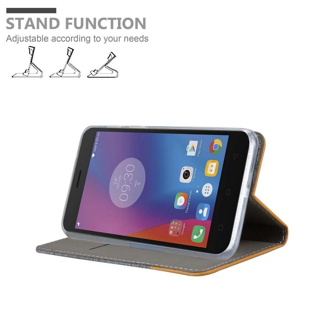 Cadorabo  Housse compatible avec Lenovo K6 / K6 POWER - Coque de protection avec fermeture magnétique, fonction de support et compartiment pour carte 