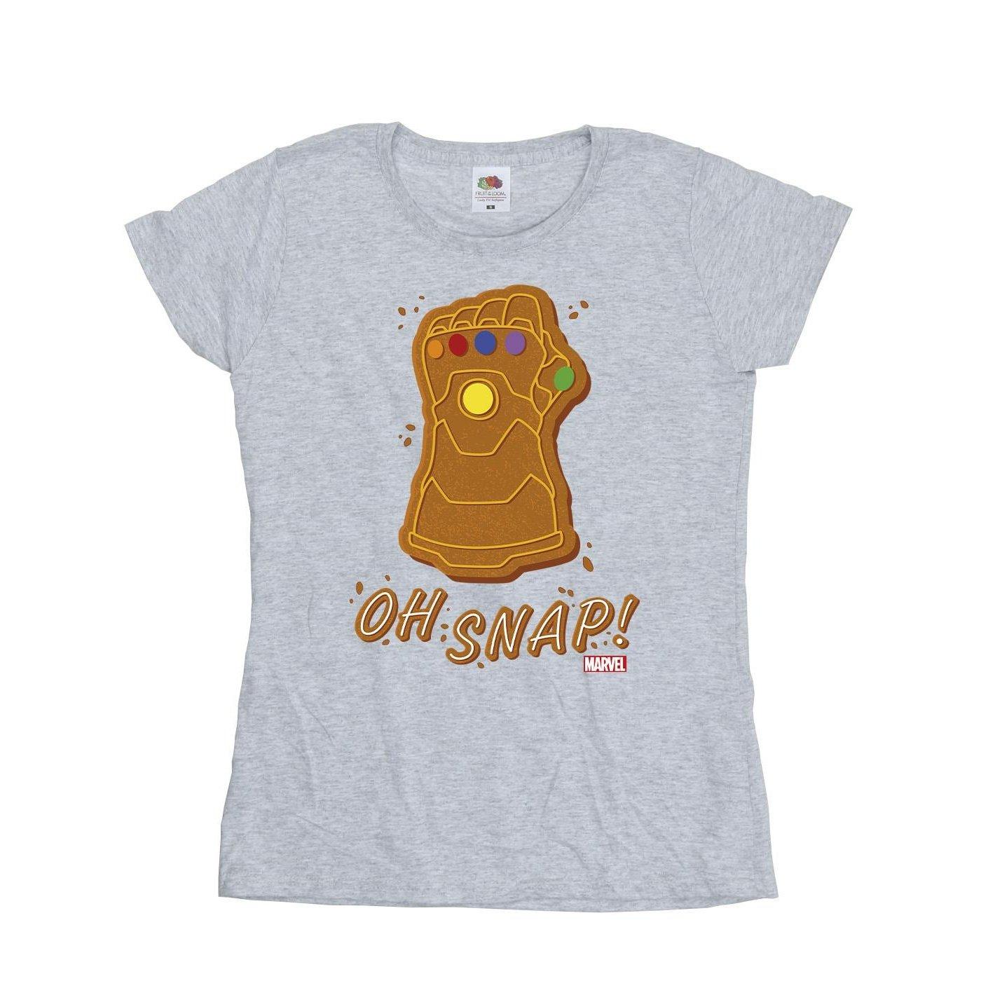 Image of Thanos Oh Snap Tshirt Damen Grau L