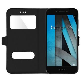 Avizar  Étui folio double fenêtre noir Honor 6A 