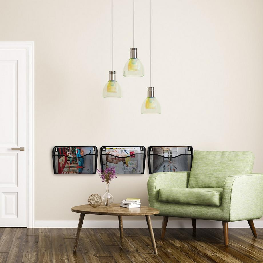 Northio Lot de 3 porte-journaux muraux  