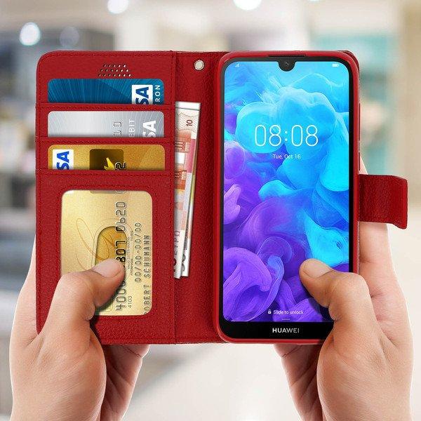 Avizar  Custodia Flip Huawei Y5 2019 Rosso 