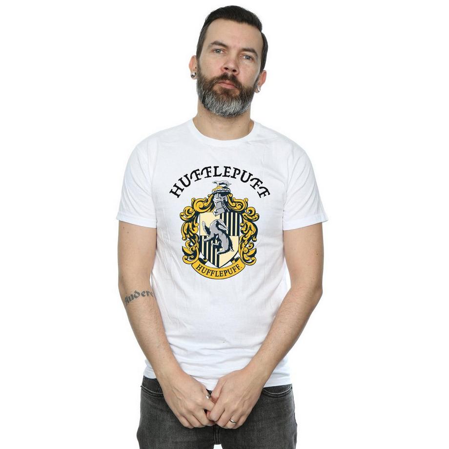 HARRY-POTTER T-shirt a maniche corte Hufflepuff Crest  