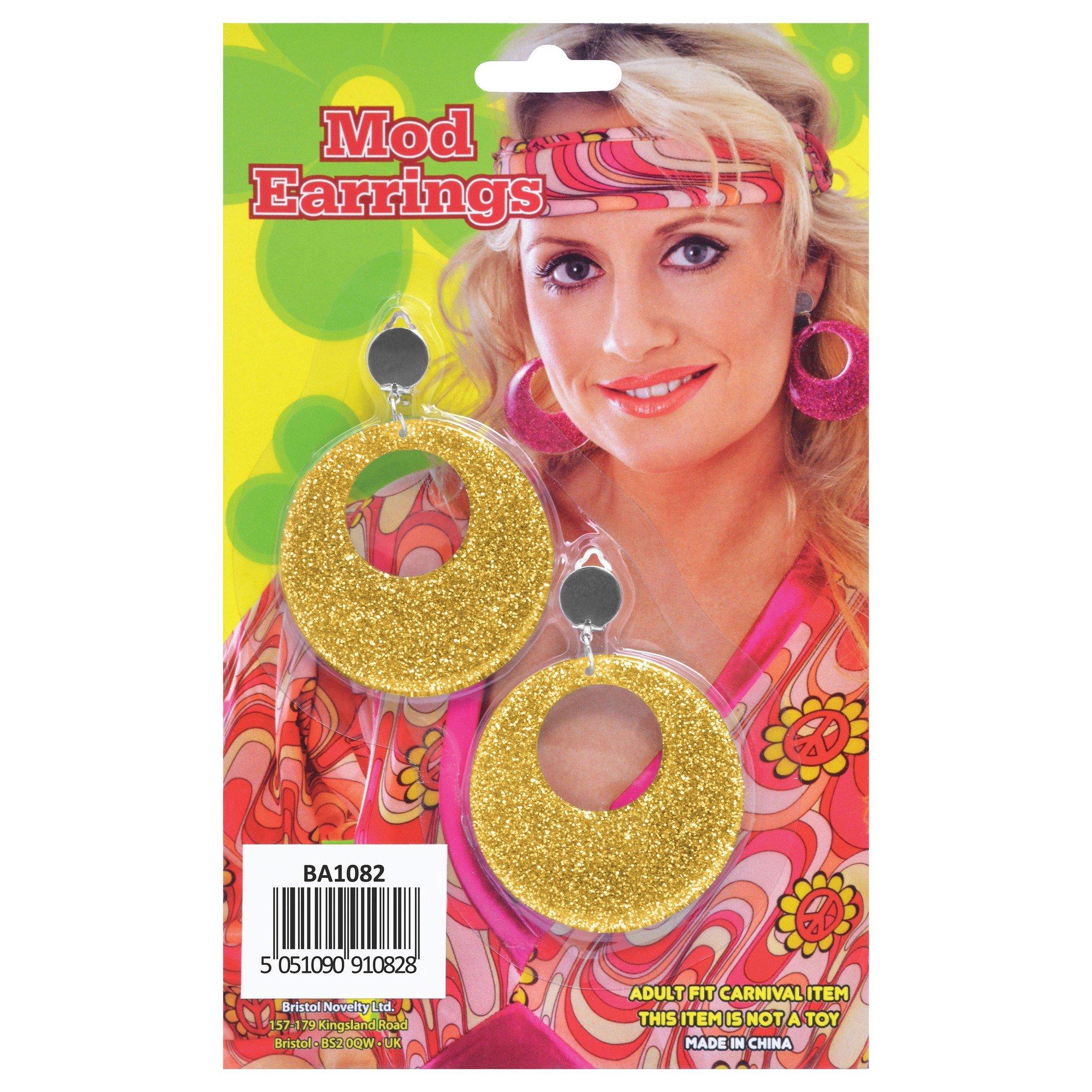 Image of Erwachsene Mod Glitter Ohrringe Gold