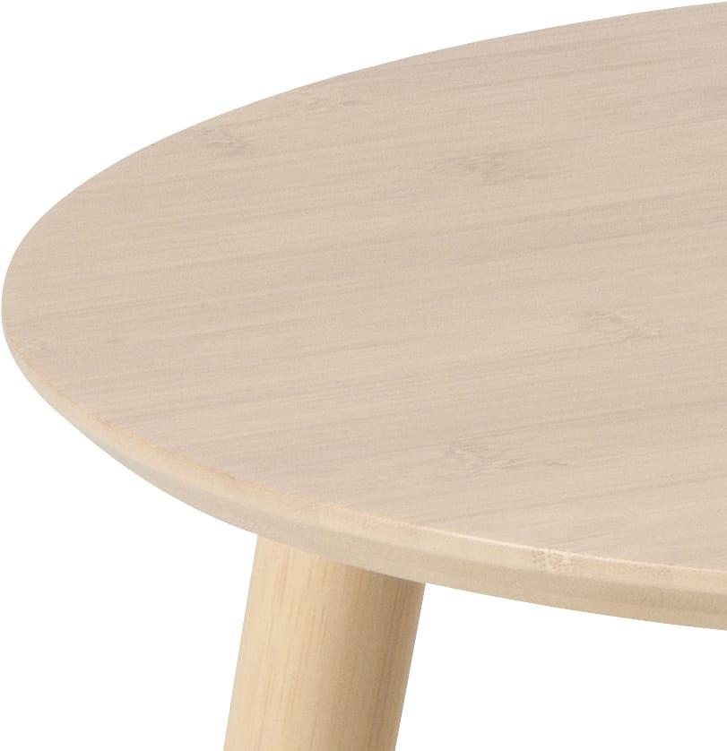 mutoni Table basse Rosalind en bambou naturel (lot de 2)  