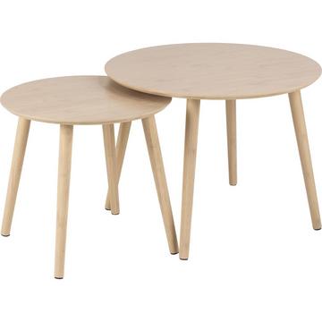 Table basse Rosalind en bambou naturel (lot de 2)