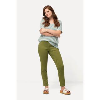 Ulla Popken  Jegging en coton bio. Coupe ajustée et taille élastique 