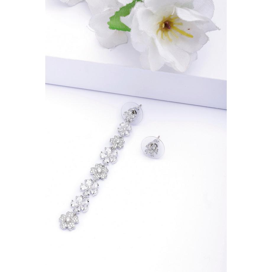 AVANT-GARDE PARIS  Lange Florale Hängeohrringe 