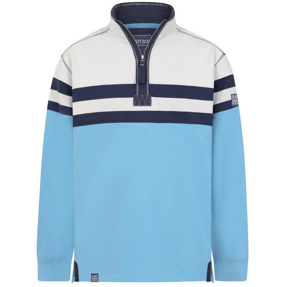 Sweatshirt  ,  mit kurzem Reißverschluss