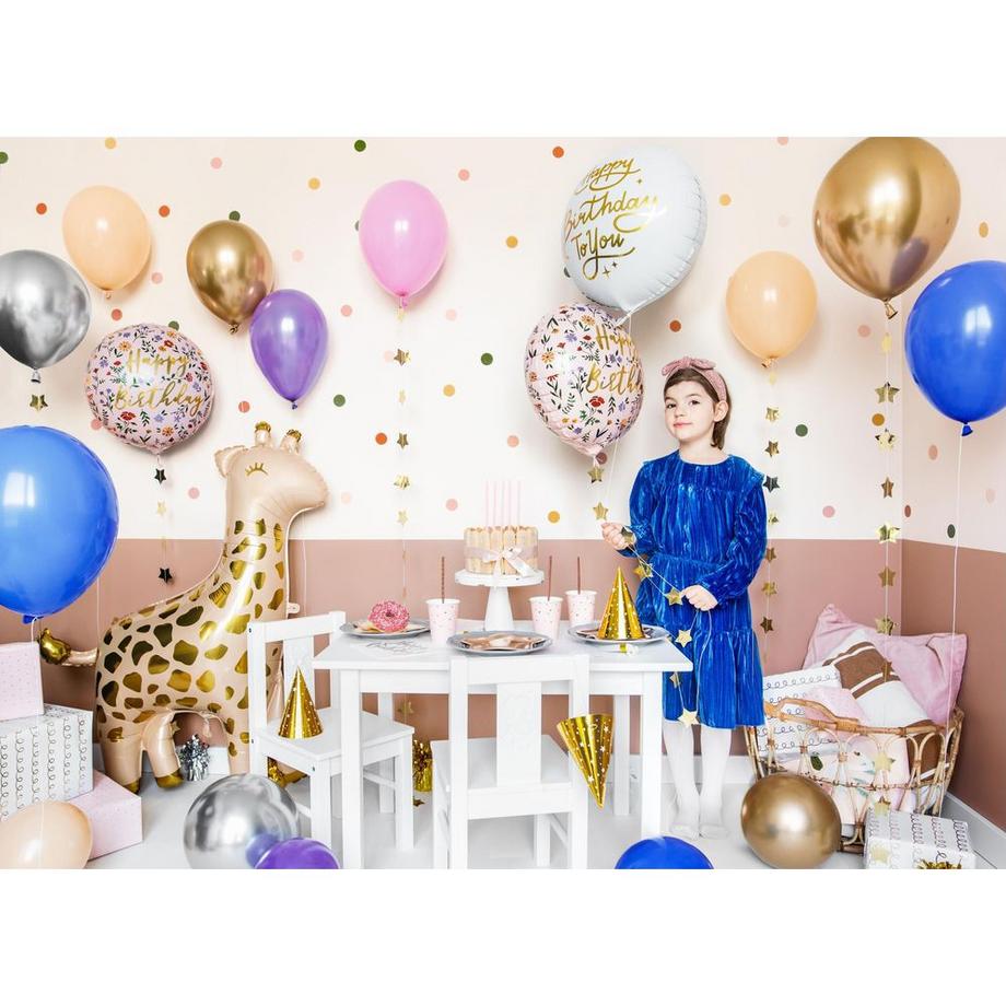PartyDeco  Ballon en foil  Joyeux Anniversaire 