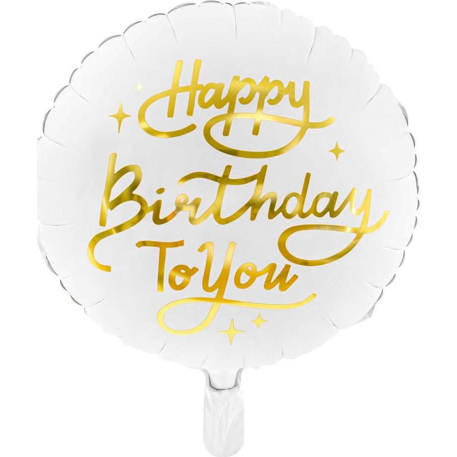 PartyDeco  Ballon en foil  Joyeux Anniversaire 