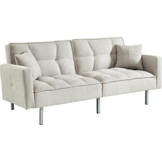 Vente-unique Schlafsofa Klappsofa 3Sitzer Stoff MINEY  