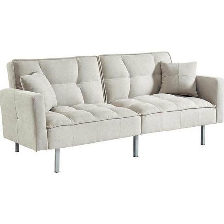 Vente-unique Schlafsofa Klappsofa 3Sitzer Stoff MINEY  