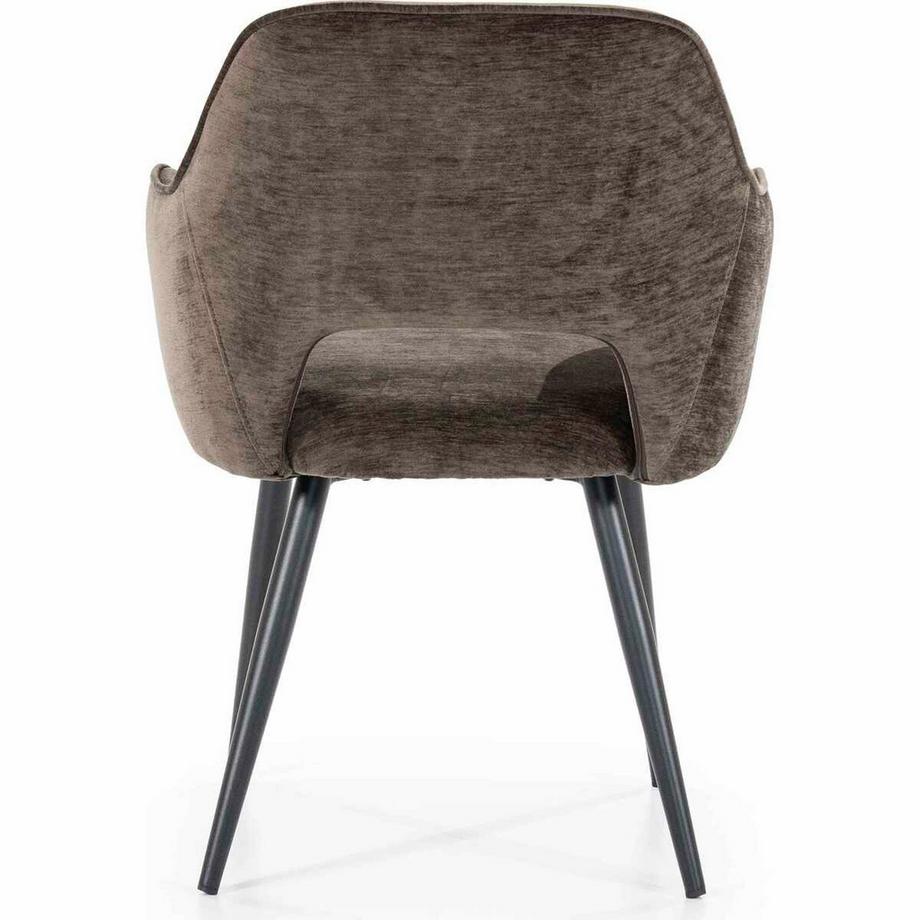 mutoni Chaise avec accoudoirs Esmee Mellow marron  