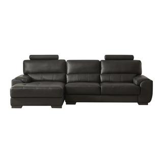 Vente-unique Ecksofa Leder Ecke Links METROPOLITAN II  