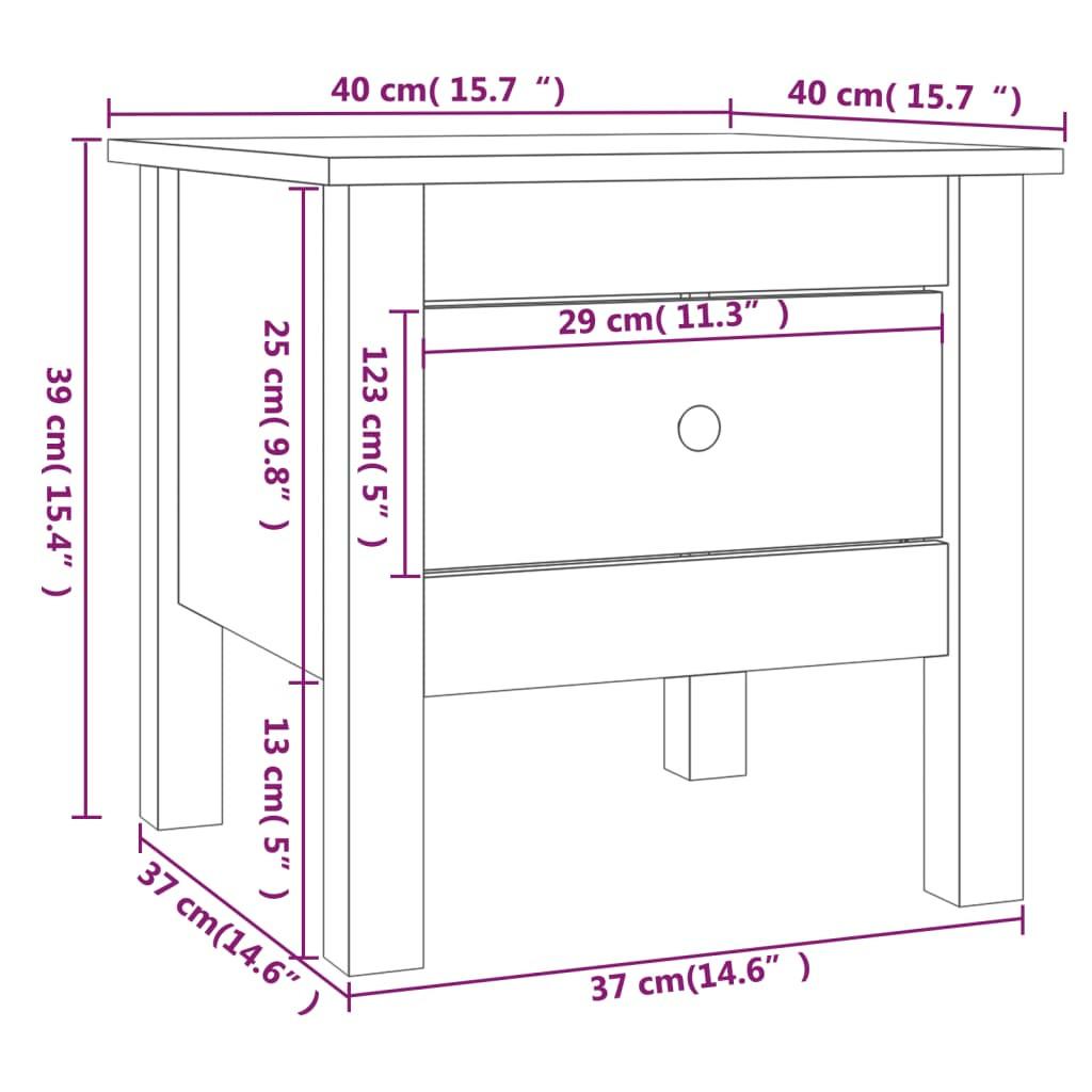 VidaXL Beistelltisch holz  