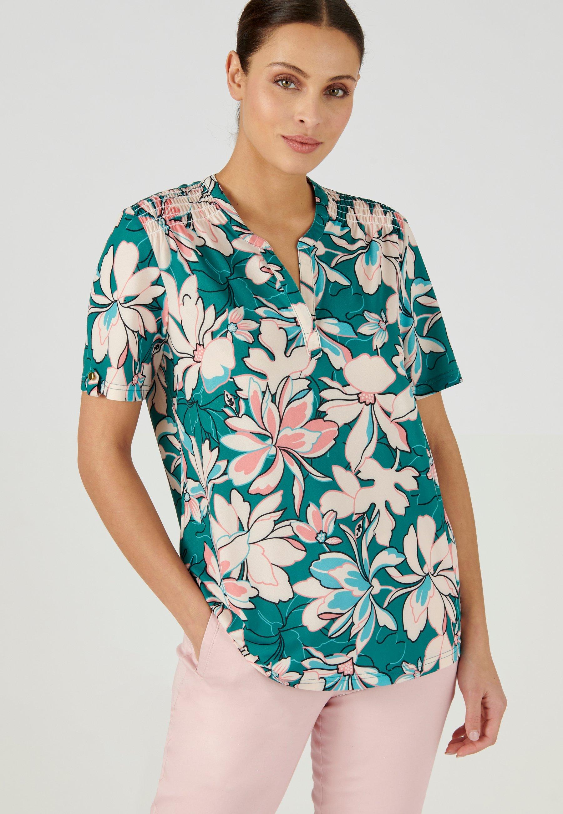 Image of T-shirt. Damen Türkisblau 42/44