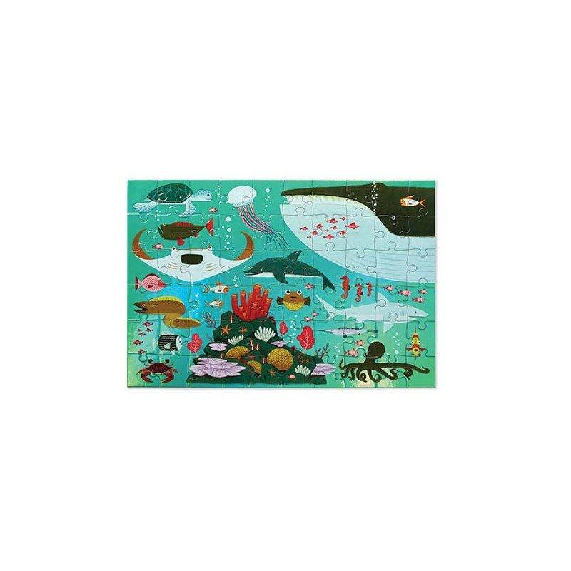 Crocodile Creek  Foil Puzzle, Schimmerndes Meer 60 pc, Crocodile Creek 