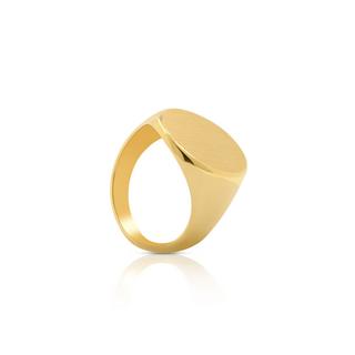 MUAU Schmuck  Plattenring Gelbgold 750 