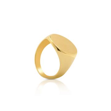 Plattenring Gelbgold 750