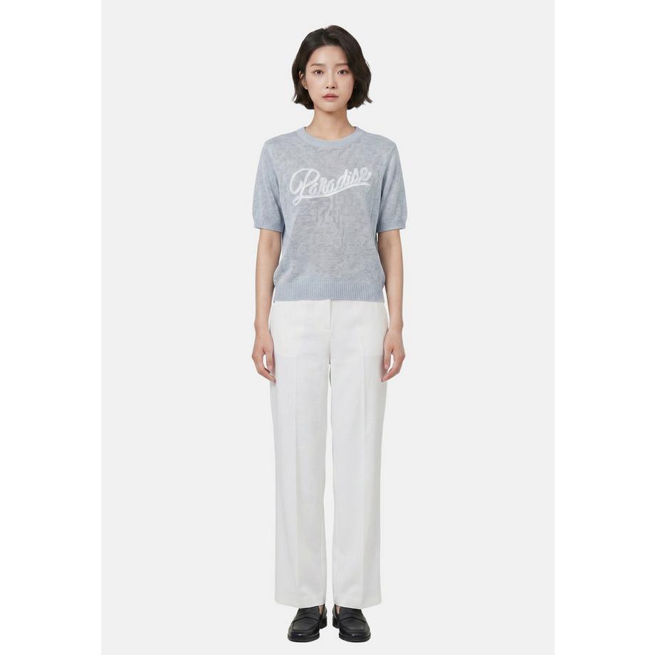 Roberta Rossi Top in maglia con stampa Paradise  