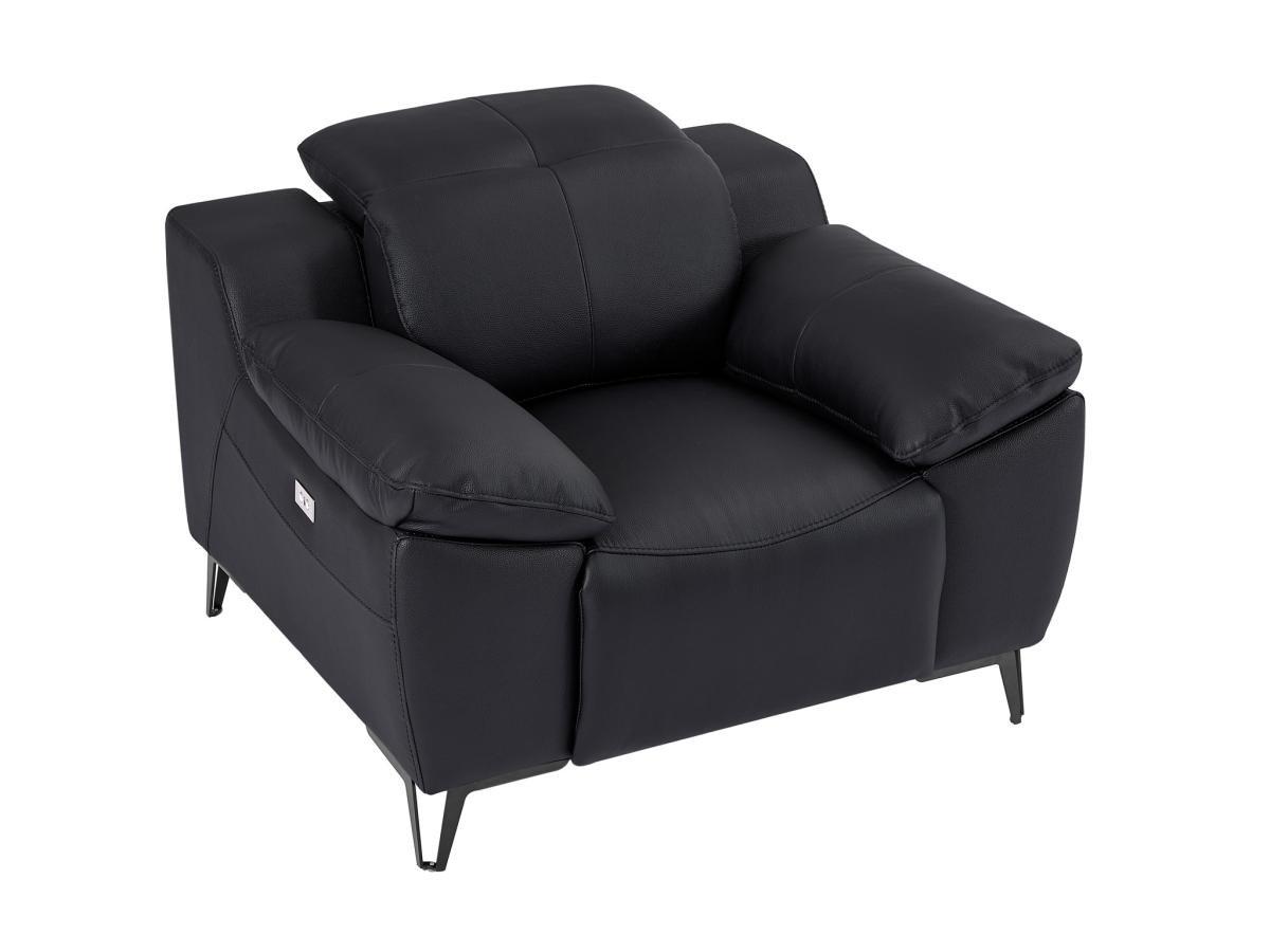 Image of Relaxsessel elektrisch - Leder - Schwarz - ROVETO Relaxsessel elektrisch - Leder - Schwarz - ROVETO