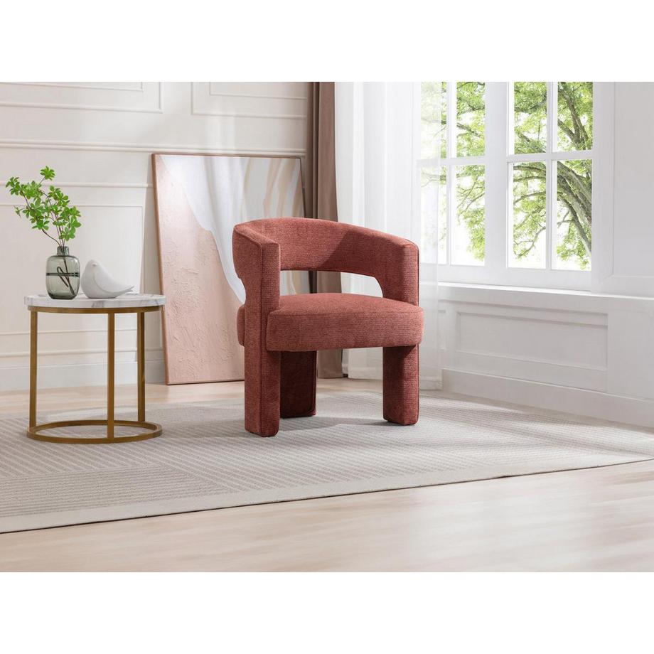 Vente-unique Sessel - Strukturstoff - Terracotta - FONTANOVA  