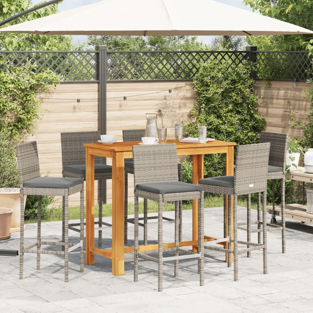 VidaXL Garten-bar-set poly-rattan  