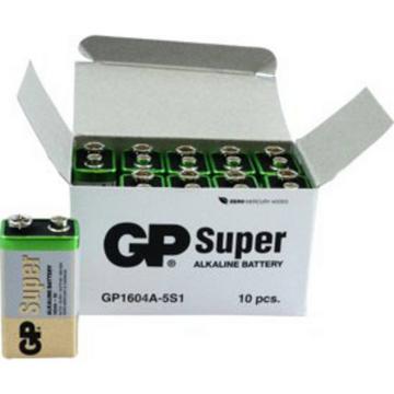 GP Super Alkaline-Batterien 9V-Block, 10er