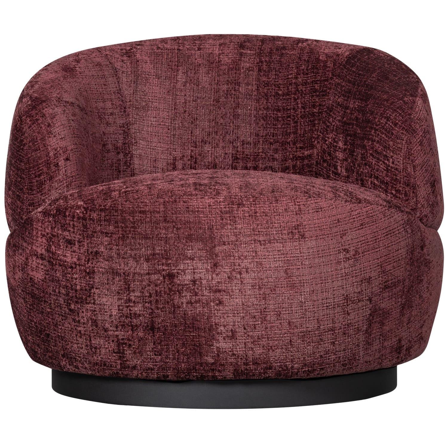 mutoni Fauteuil pivotant Woolly aubergine  