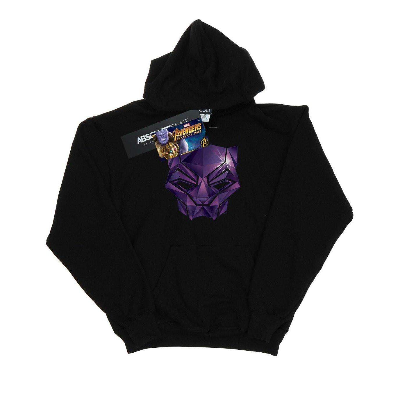 Image of Avengers Infinity War Black Panther Geometric Kapuzenpullover Mädchen Schwarz 128