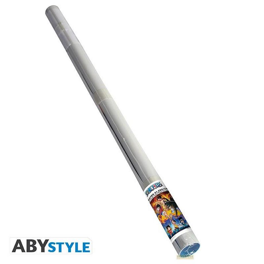 Abystyle Poster - Gerollt und mit Folie versehen - One Piece - Ace, Sabo & Luffy  