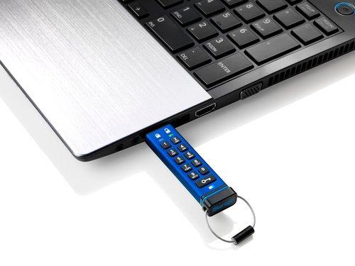 iStorage  iStorage datAshur Pro USB-Stick 128 GB USB Typ-A 3.2 Gen 2 (3.1 Gen 2) Blau 