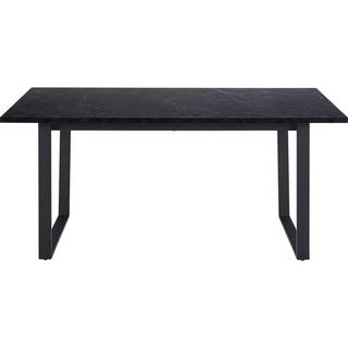 mutoni Table de salle à manger Chicco Mélamine Print Marbre Noir 160x90x74cm  
