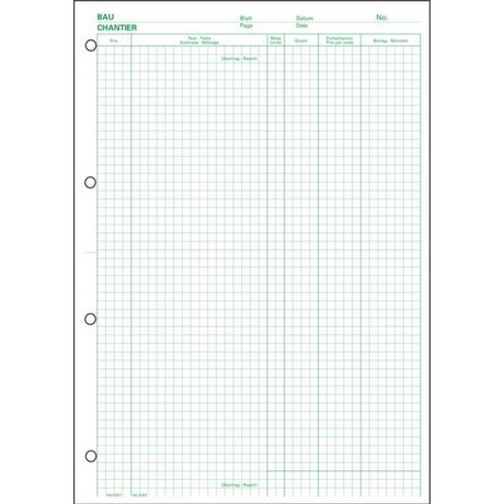 Favorit FAVORIT Devis Ausmassblock A4 2083 grün 100 Blatt  