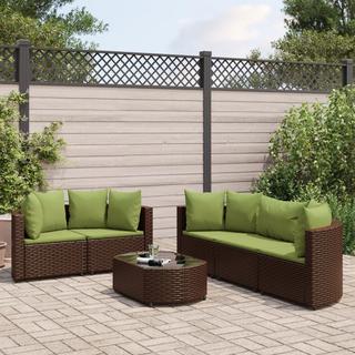 VidaXL set salotto da giardino Polirattan  