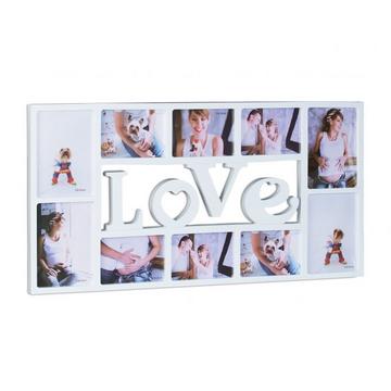 Cadre collage LOVE pour 10 photos