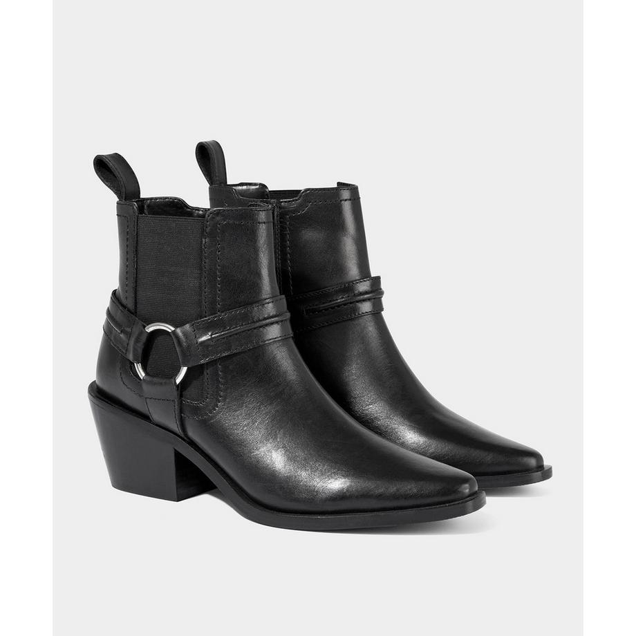 Joe Browns  Schwarze Western-Stiefeletten aus Leder 