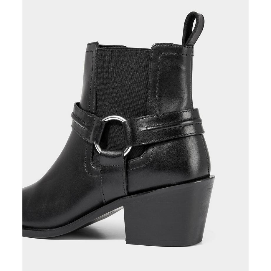 Joe Browns  Schwarze Western-Stiefeletten aus Leder 