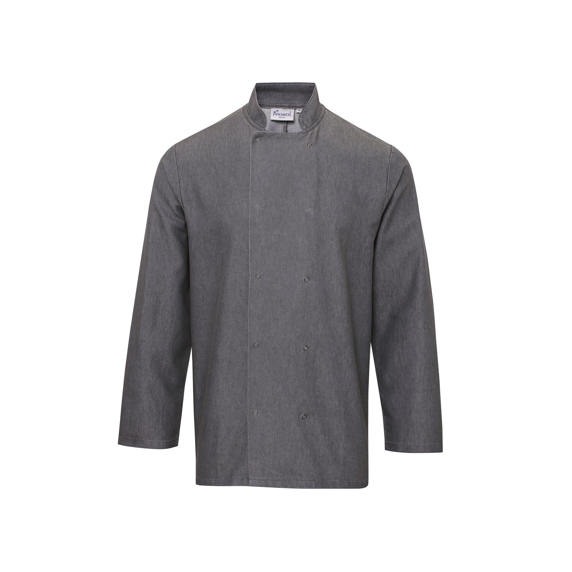 Image of Denim Chefs Jacke Unisex Grau XS