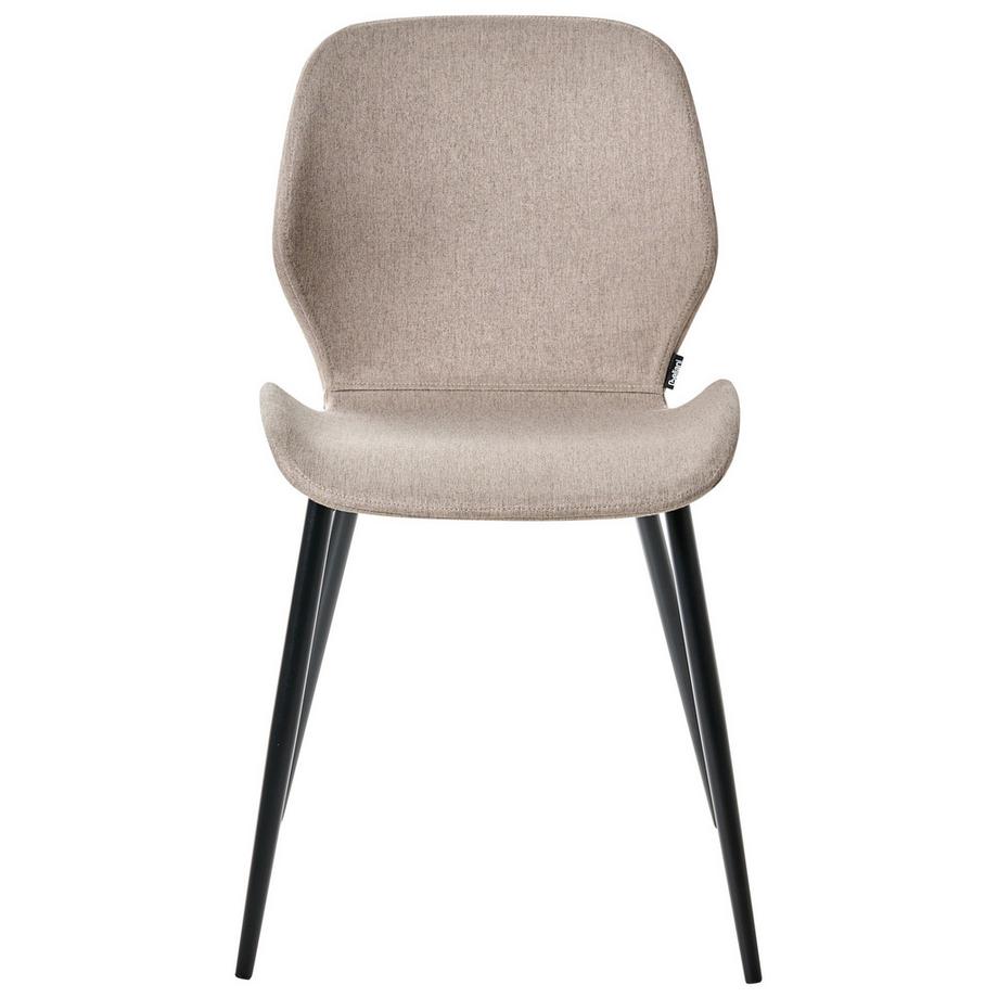 Beliani Lot de 2 chaises de conférence en Tissu  HOLLAND  