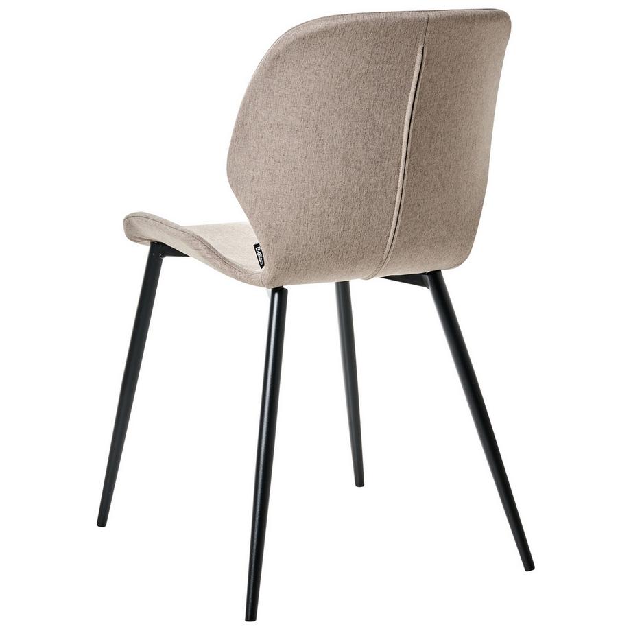 Beliani Lot de 2 chaises de conférence en Tissu  HOLLAND  