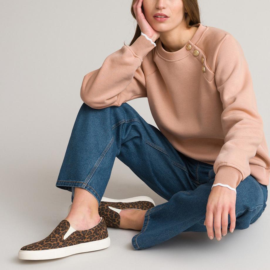 La Redoute Collections Slip-on Sneakers mit Leopardenmuster  