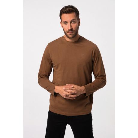 JP1880  T-shirt à manches longues Basic marron cuivre 