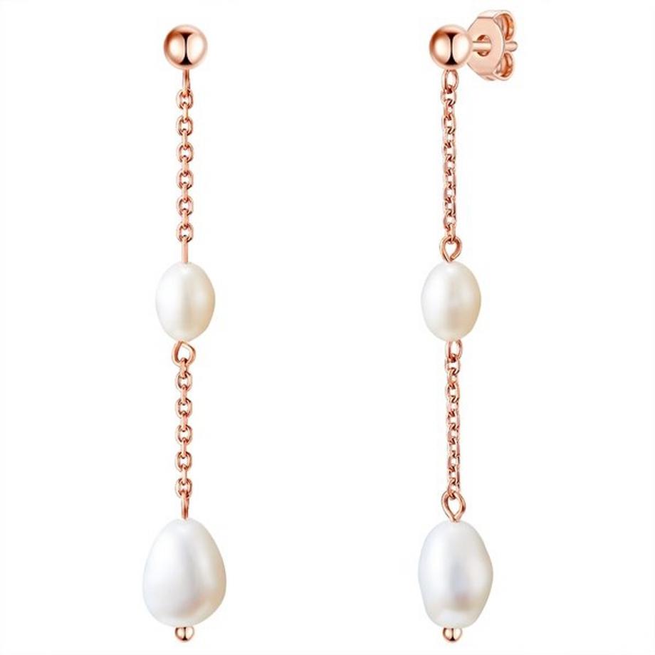Valero Pearls  Femme Boucles d´oreilles en acier inoxydable 