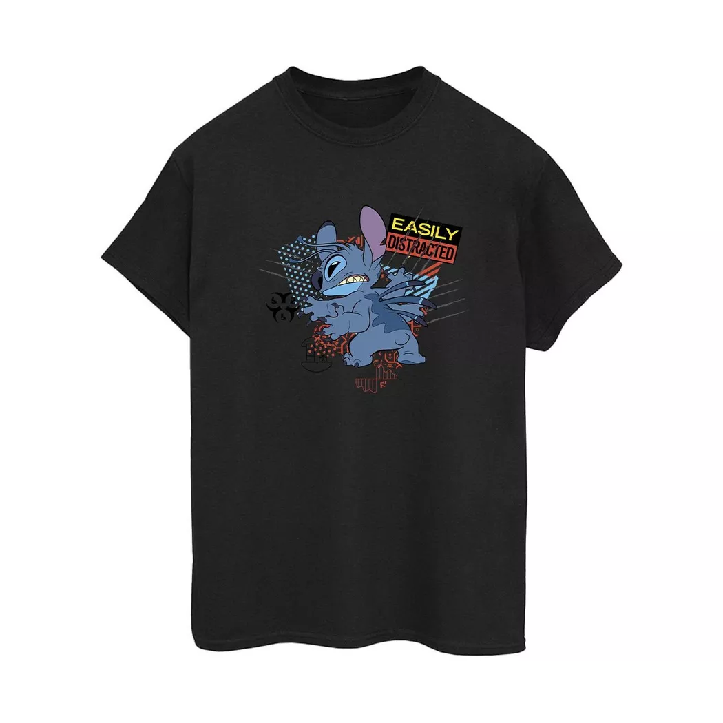Disney - Easily Distracted TShirt, für Damen, Schwarz, Größe XL