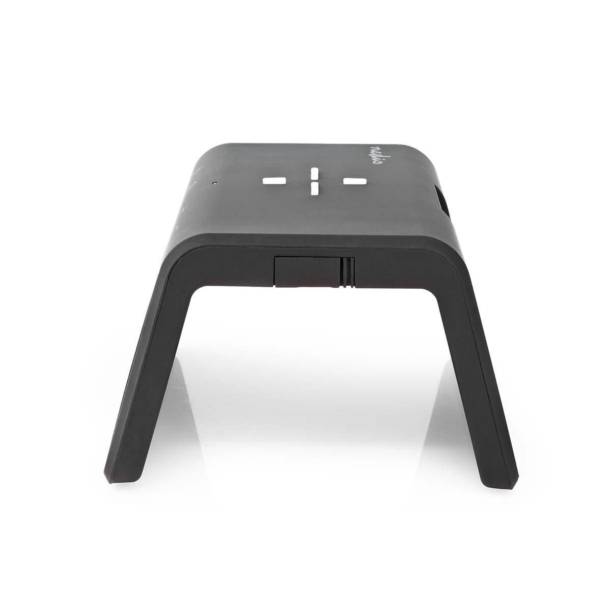 Nedis  Kabelloses Ladegerät für Wecker | Qi-zertifiziert | 5 / 7,5 / 10 / 15 W | USB A-Tap | Nachtlicht | 2 Weckzeiten | Snooze-Funktion 