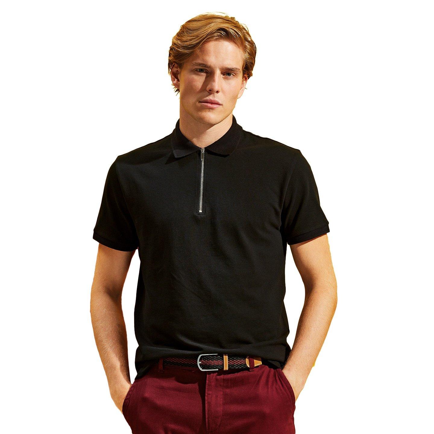 Asquith & Fox  Poloshirt, Mit Reißverschluss 