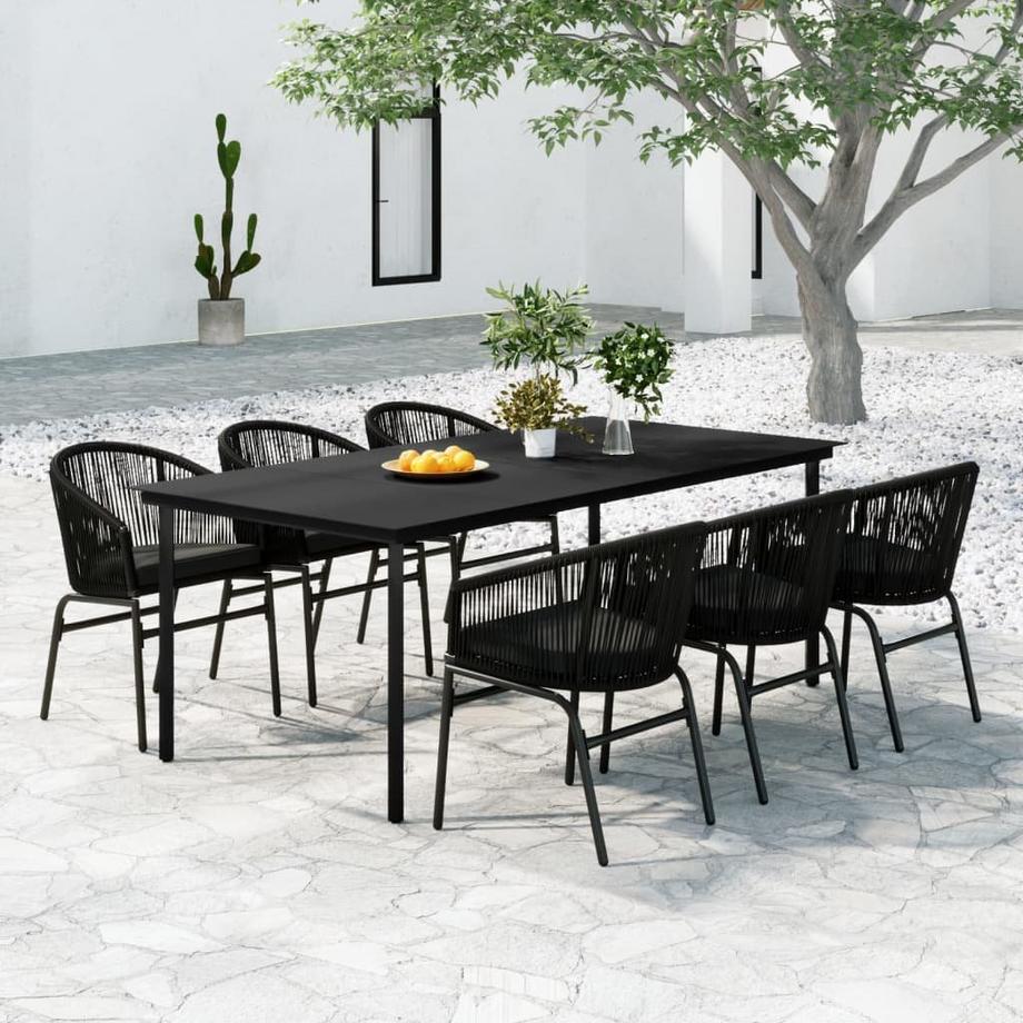 VidaXL set da pranzo da giardino PVC  