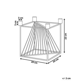 Beliani  Kerzenständer aus Metall Glamourös MINDORO 