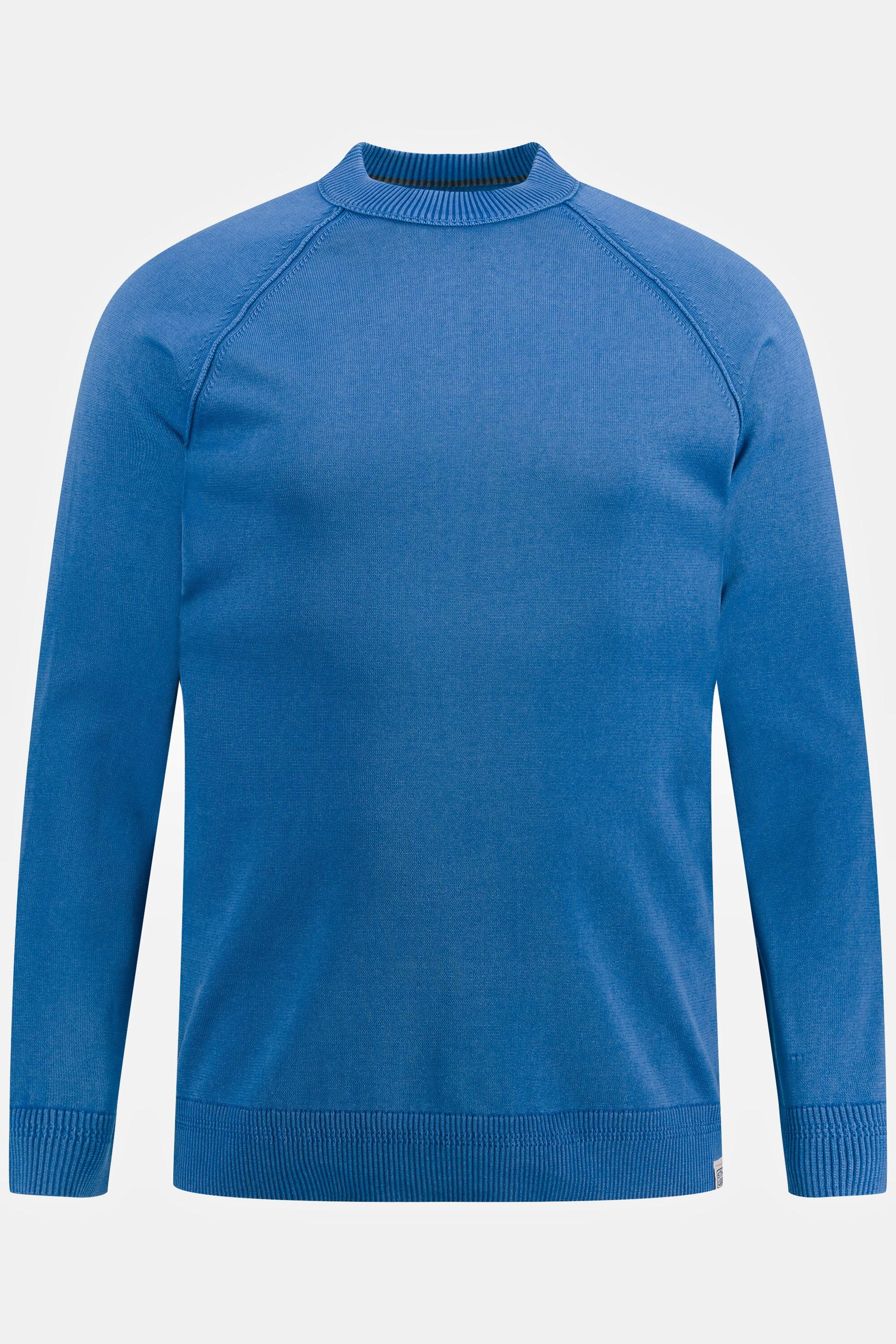 Sthuge  Pullover, Langarm, Stehkragen, stonewashed 